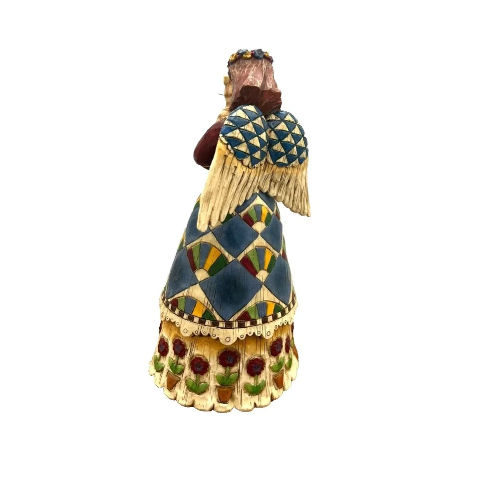 Jim Shore Heartwood Creek Enesco Angel Hugging Cat Kitten Figurine 105170 NO BOX